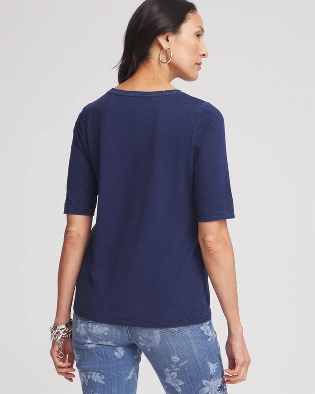Touch of Cool Denim Short Sleeve Tee - image 3